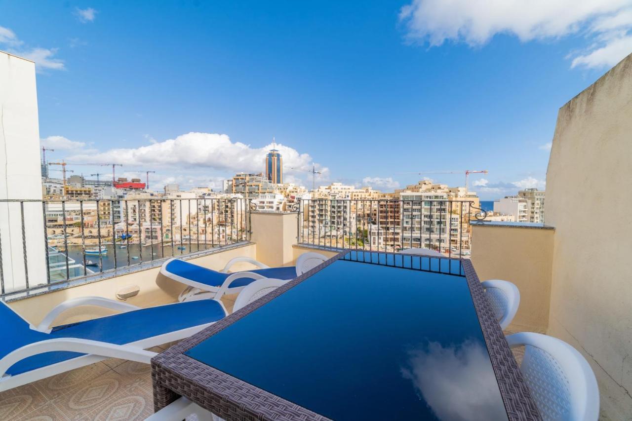 Amazing Views Of Spinola Bay In Heart Of Stjulians-Hosted By Sweetstay Saint Julian's Bagian luar foto